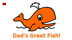Dad's Great Fish Logo