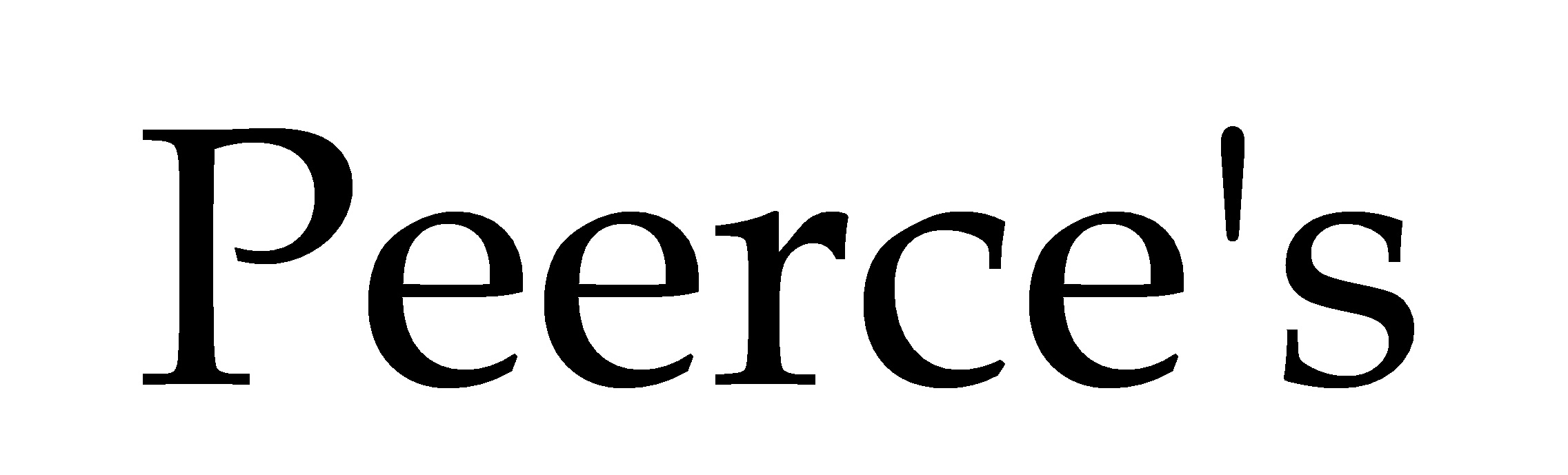 Peerce's Logo