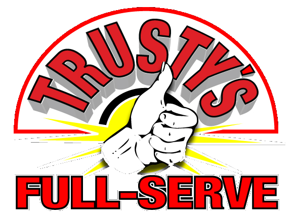 Trusty's Full Serve Logo